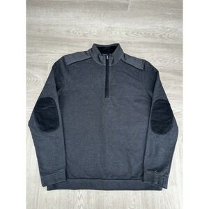 BOSS Hugo Boss Piceno 33 Quarter Zip Sweater Men XL Gray 50254165